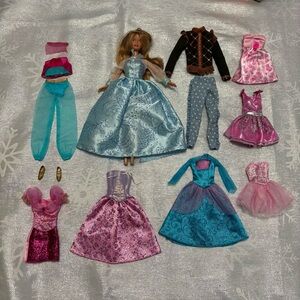 Barbie Clothes Lot 1996 to 2020 NEEDS TLC and Barbie Campbell’s Soup Doll 1999